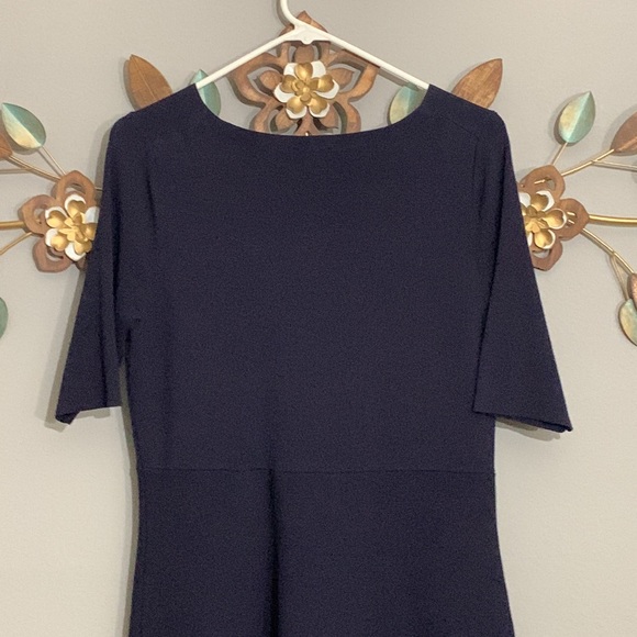 Ann Taylor Navy Blue Knit Dress Size Medium - Picture 5 of 7